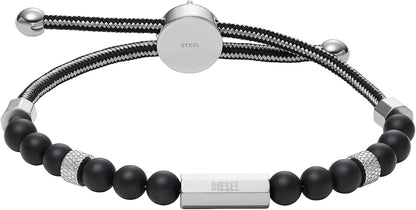 Diesel オールジェンダー ステンレススチールブレスレット, One Size, 金属, 宝石なし