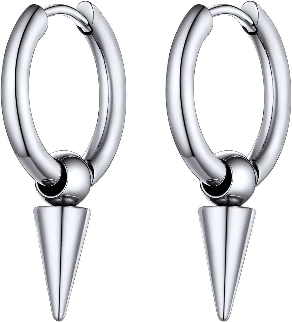 リングピアス フープピアス メンズ レディース サージカルステンレス 金アレ対応 揺れる 両耳 錆びない 個性派 ユニセックス アクセサリー 男性 女性