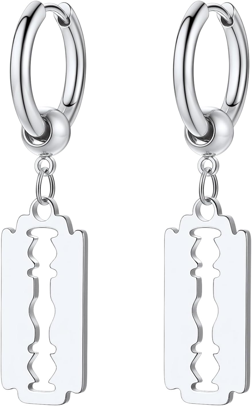 リングピアス フープピアス メンズ レディース サージカルステンレス 金アレ対応 揺れる 両耳 錆びない 個性派 ユニセックス アクセサリー 男性 女性