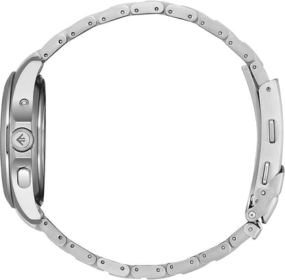 [CITIZEN] 腕時計 PROMASTER (電波時計 / 20気圧 防水/デイ＆デイト) AT6085-50E 軽量 チタン 光発電エコ・ドライブ LANDシリーズ サファイアガラス メンズ ビジネス アウトドア アナログ 見やすい 夜光 日付 秒針 ギフト 電波ソーラー