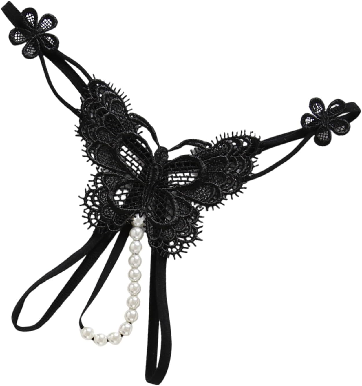 Stebcece 女性マッサージ Gストリング Tバックパンティ 真珠ビーズ Tバック