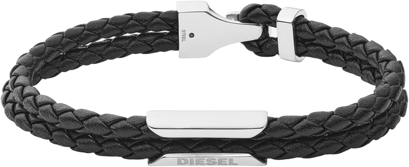 Diesel オールジェンダー ステンレススチールブレスレット, One Size, 金属, 宝石なし