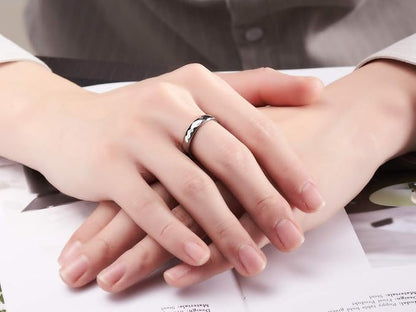 083基地 リング メンズ 指輪 タングステン 多面カット キラキラ 金属アレルギーフリー 横幅4mm 真空メッキ アクセサリー プレゼント 真空メッキ