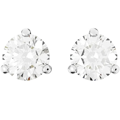 【公式】【スワロフスキー】Stilla スタッドピアス, ラウンドカット, ホワイト, ロジウム・プレーティング
