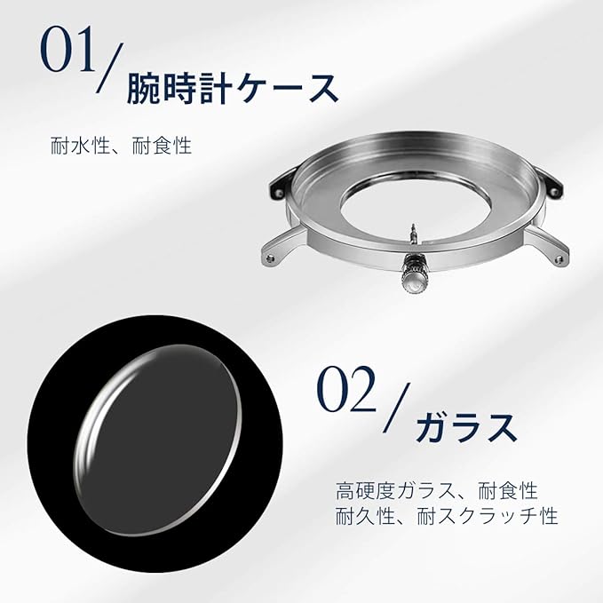 [BEN NEVIS] 腕時計 メンズ シンプル おしゃれ 薄型 カジュアル 日付表示 防水 アナログ クォーツ時計 メッシュ バンド ブラック