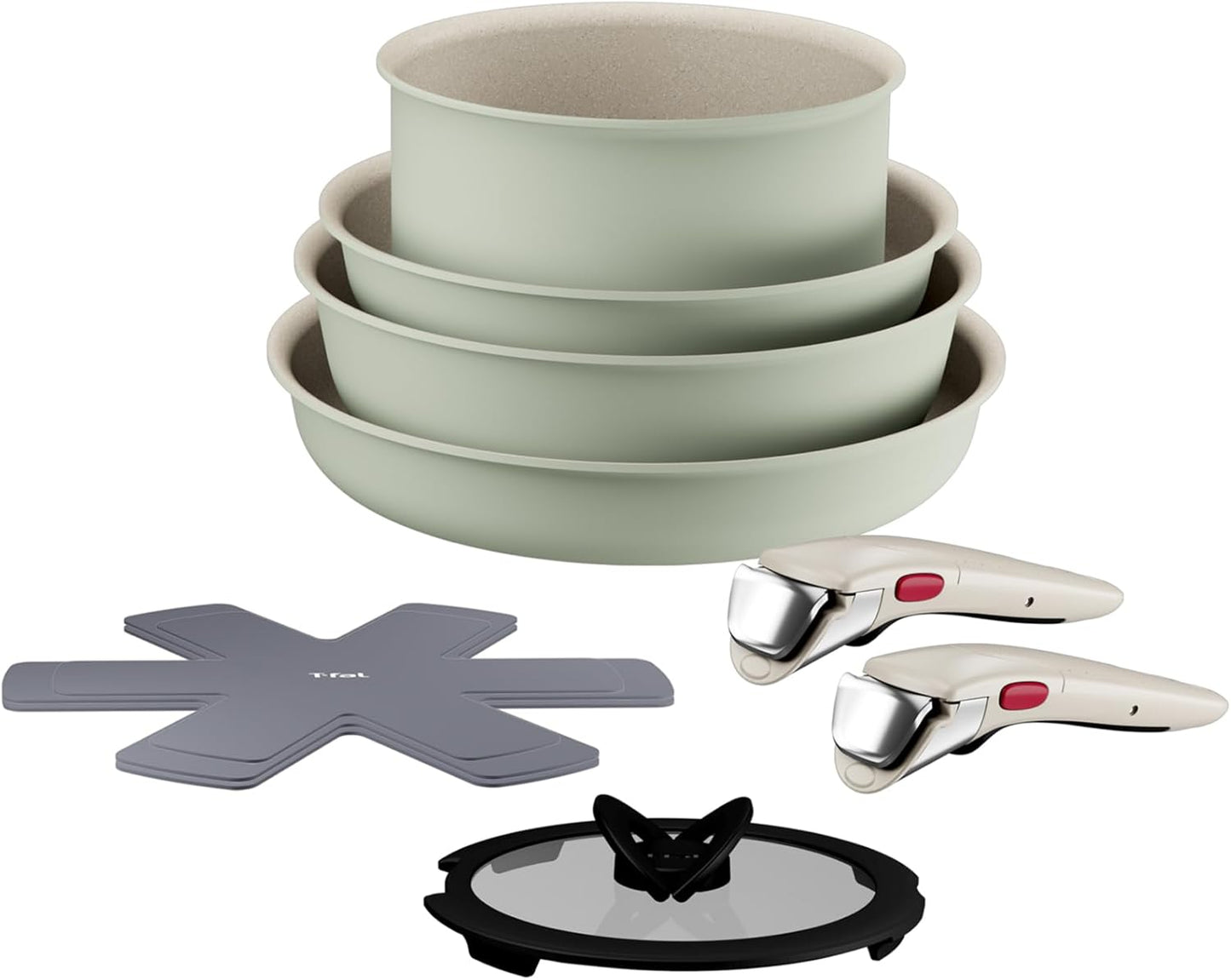 ティファール 取っ手のとれる 鍋 フライパンセット 3点セット ガス火専用 PFOAなどの有害物質不使用 「インジニオ･ネオ ファミリーセット3」 こびりつきにくさ長持ち ブラック L16390