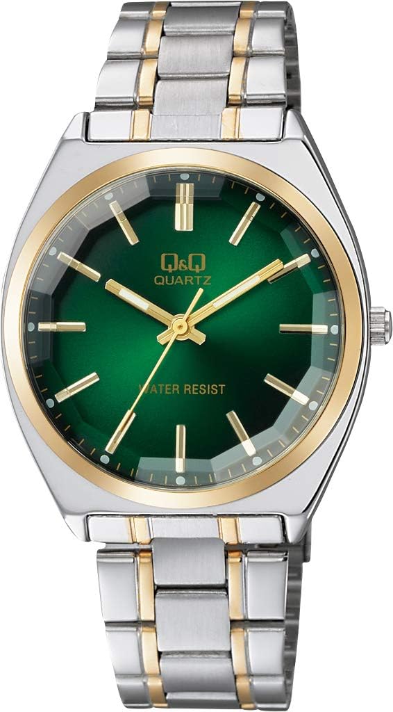 [シチズン Q&Q] 腕時計 アナログ 防水 メタルバンド QB78-201 メンズ シルバー