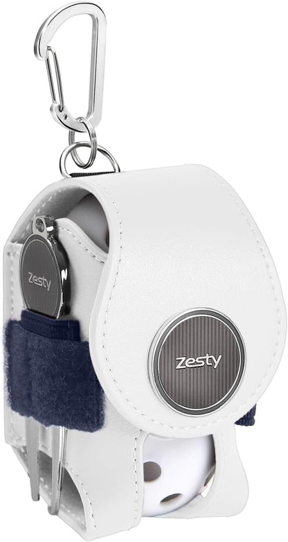 Zesty ゴルフボールケース ボールポーチ グリーンフォーク マーカー