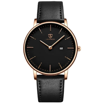 [BEN NEVIS] 腕時計 メンズ シンプル おしゃれ 薄型 カジュアル 日付表示 防水 アナログ クォーツ時計 メッシュ バンド ブラック