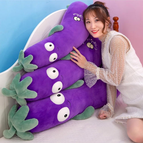 抱き枕 ぬいぐるみ 添い寝枕 全身枕 ナス 110CM