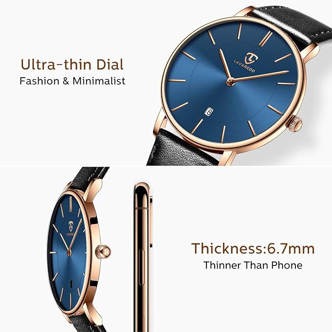 [BEN NEVIS] 腕時計 メンズ シンプル おしゃれ 薄型 カジュアル 日付表示 防水 アナログ クォーツ時計 メッシュ バンド ブラック