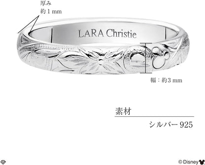 [ララクリスティー] ハワイアンジュエリー ディズニーコレクション ミッキー プルメリア ストレート リング lr58-0001-l