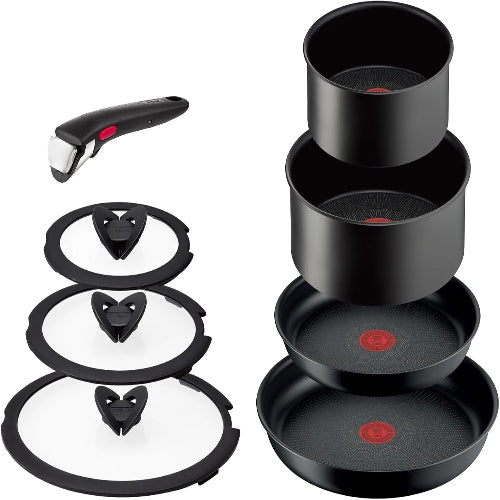 ティファール 取っ手のとれる 鍋 フライパンセット 3点セット ガス火専用 PFOAなどの有害物質不使用 「インジニオ･ネオ ファミリーセット3」 こびりつきにくさ長持ち ブラック L16390