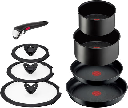 ティファール 取っ手のとれる 鍋 フライパンセット 3点セット ガス火専用 PFOAなどの有害物質不使用 「インジニオ･ネオ ファミリーセット3」 こびりつきにくさ長持ち ブラック L16390