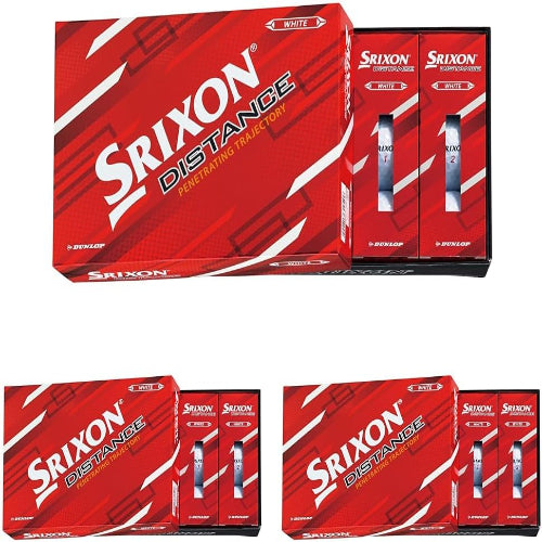 DUNLOP(ダンロップ) ゴルフボール SRIXON DISTANCE9 2022年モデル 1ダース(12個入り) ホワイト/パッションイエロー