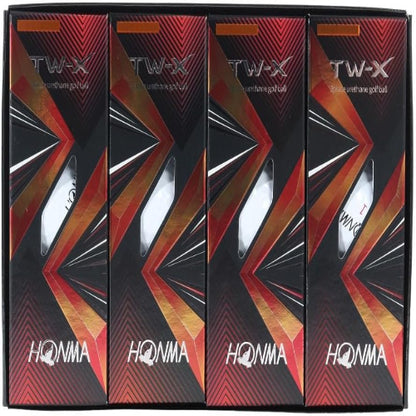 ホンマ ゴルフ ボール TW-X TW-S 2021 1ダース 12球入り ホワイト イエロー 3ピース ツアー系 スピン 飛距離 TOUR WORLD 本間 HONMA/TW-X_2021/ホワイト