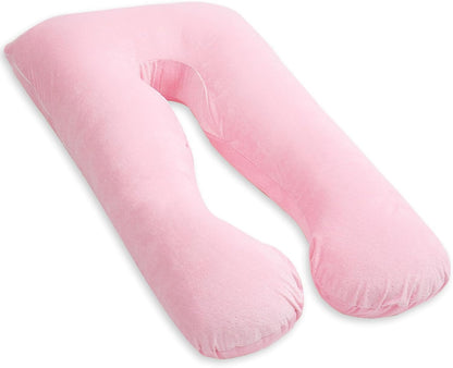 Awesling U字型抱き枕 全身枕 授乳クッション グレー