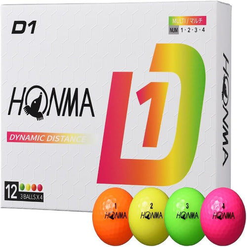 ホンマ(HONMA) 1ダース(12球入) ゴルフ 公認球 D1 Ball 2024