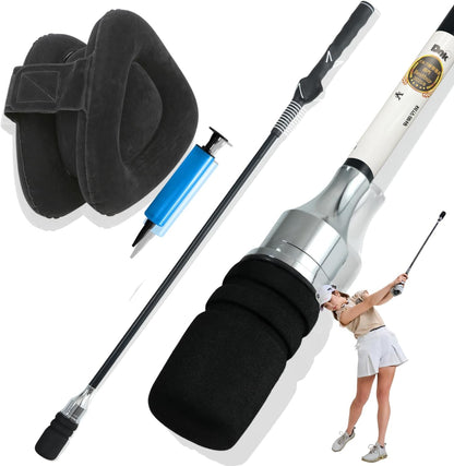 松﨑麻矢プロ 監修 DNK 三角先生 ゴルフスイング練習器具 ブラック 83cm 1個