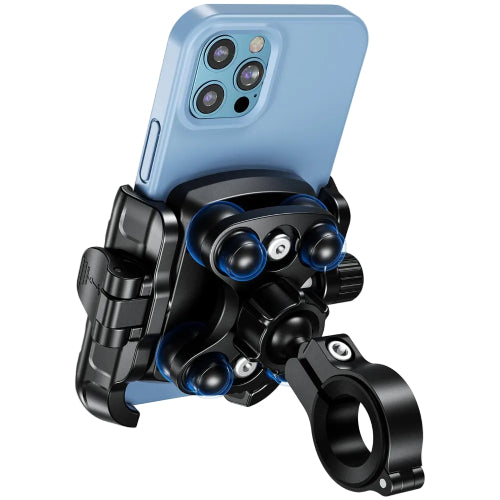 Kaedear(カエディア) バイク スマホホルダー 携帯ホルダー バイク用スマホホルダー 振動吸収 マウント 一体構造 レバー操作 クイックパワーグリップ/特許 Airマウント KDR-M8SPJ (ブラック)