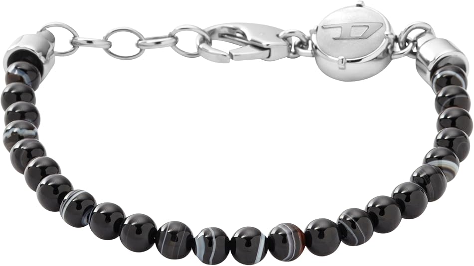 Diesel オールジェンダー ステンレススチールブレスレット, One Size, 金属, 宝石なし