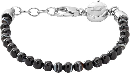 Diesel オールジェンダー ステンレススチールブレスレット, One Size, 金属, 宝石なし