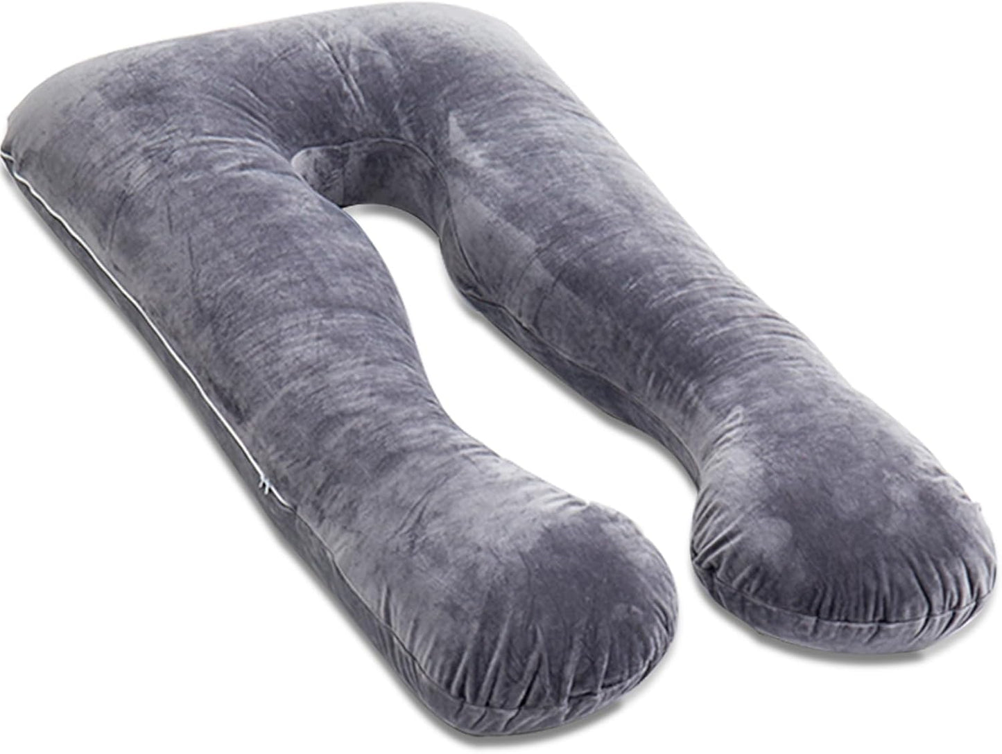 Awesling U字型抱き枕 全身枕 授乳クッション グレー
