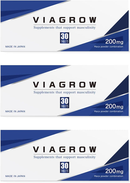 【医師監修】 VIAGROW 亜鉛 シトルリン アルギニン マカ クラチャイダム 6種の特許成分37種の厳選成分配合 男性用 サプリメント 国内製造 (1個)