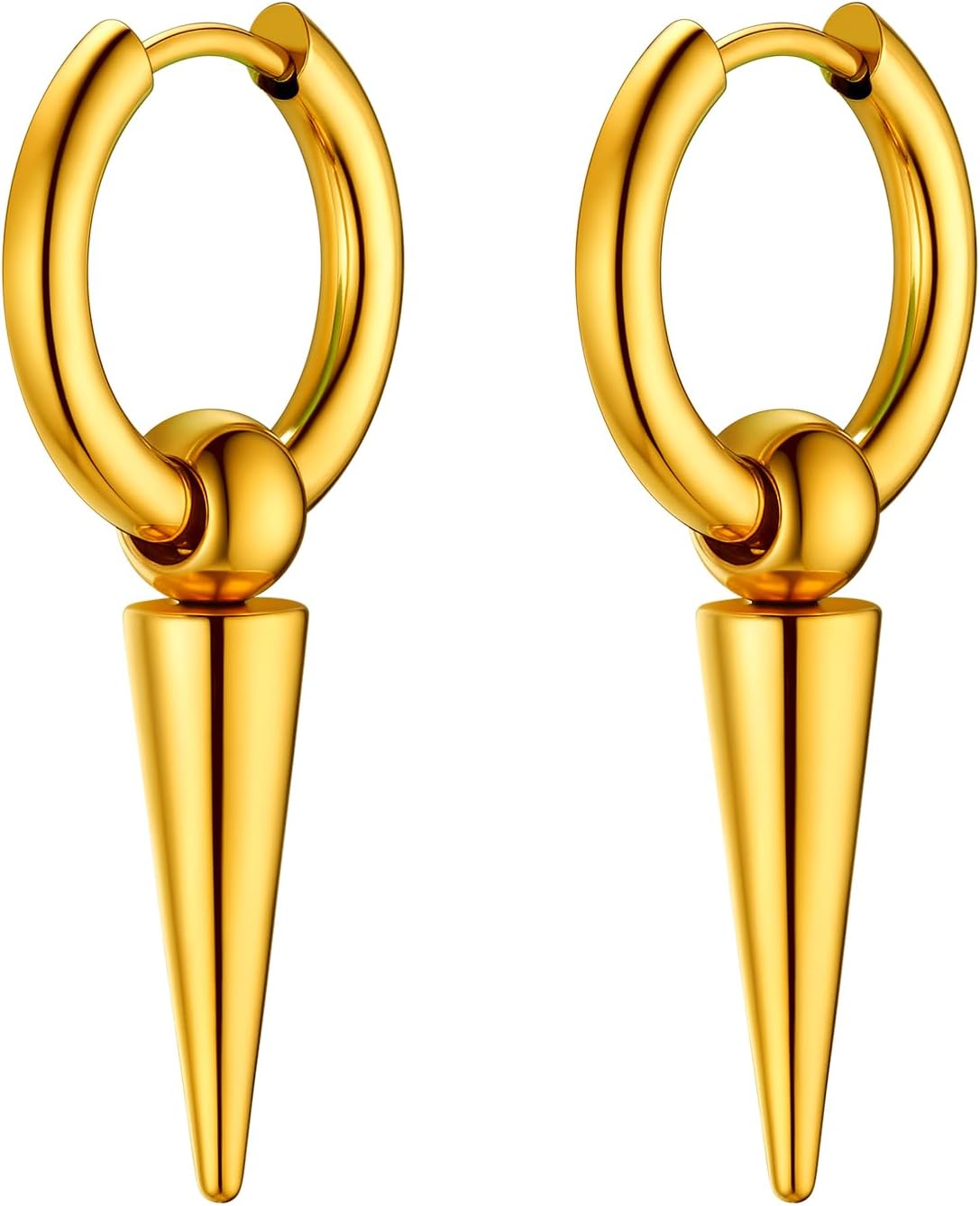 リングピアス フープピアス メンズ レディース サージカルステンレス 金アレ対応 揺れる 両耳 錆びない 個性派 ユニセックス アクセサリー 男性 女性