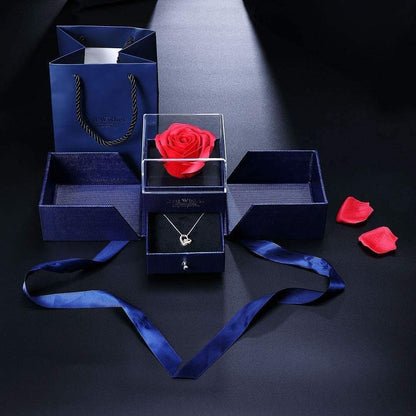 [Jeconpal] ネックレス レディース スワロフスキージルコニア採用 純銀925 オープンハート アクセサリー 金属アレルギー対応 ホワイトデー バレンタイン クリスマス 誕生日 プレゼント 女性 ギフト