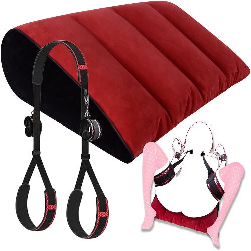 【人間工学×SM】M字開脚 拘束具 3点セット｜可調式ベルト＆手枷＋深め姿勢クッション 痛くない BDSM初心者 KOUMI