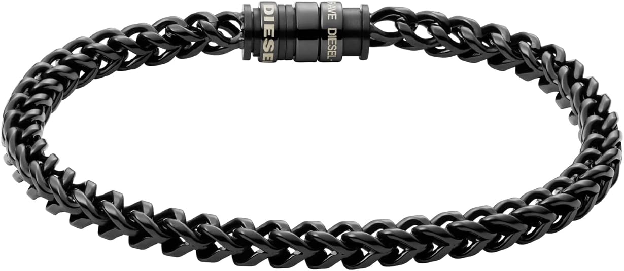 Diesel オールジェンダー ステンレススチールブレスレット, One Size, 金属, 宝石なし