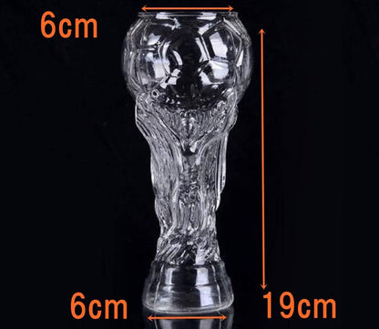 【morningplace】 ビール グラス サッカー ワールドカップ風 ユニーク デザイン お洒落 450ml (1個)