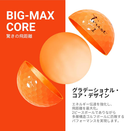 TRUST トラスト ゴルフボール Panther パンサー ウレタンカバー 1ダース12個 / 4ダース48個 オレンジ