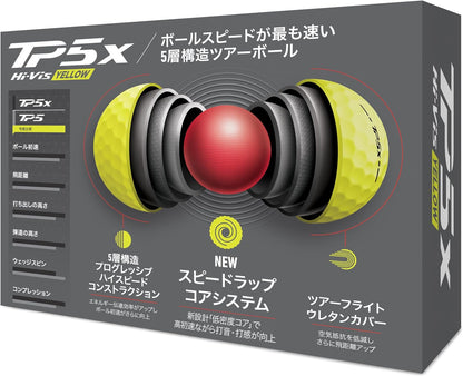 テーラーメイド(TAYLOR MADE) TMJ24 TP5/TP5 pix/TP5x/TP5x pix JPN 12個入り ゴルフボール 2024年モデル