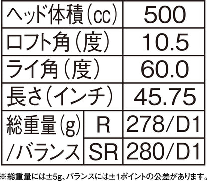 ムツミホンマ (Mutsumi Honma) MH500X 鳳凰チタンドライバー
