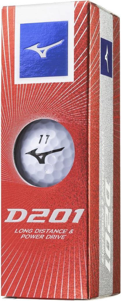 MIZUNO(ミズノ) ゴルフボール D201 飛距離追及型ボール 対応ヘッドスピード35m/s以上 ソフトなフィーリング 2ピース構造