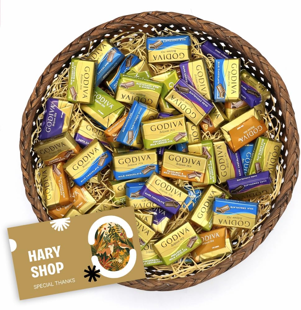 GODIVA ゴディバ チョコレート ナポリタン 4種 約52個 約225g HARY SHOPパッケージ プレゼント バレンタイン サンクスカード付