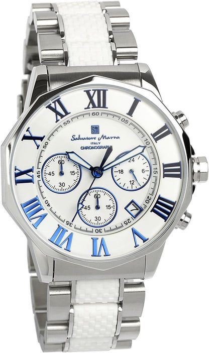 [サルバトーレマーラ] 腕時計 ウォッチ クロノグラフ 10気圧防水 ビジネス フォーマル イタリアブランド 限定モデル メンズ SM15104 (ブラック×ピンクゴールド) [並行輸入品]