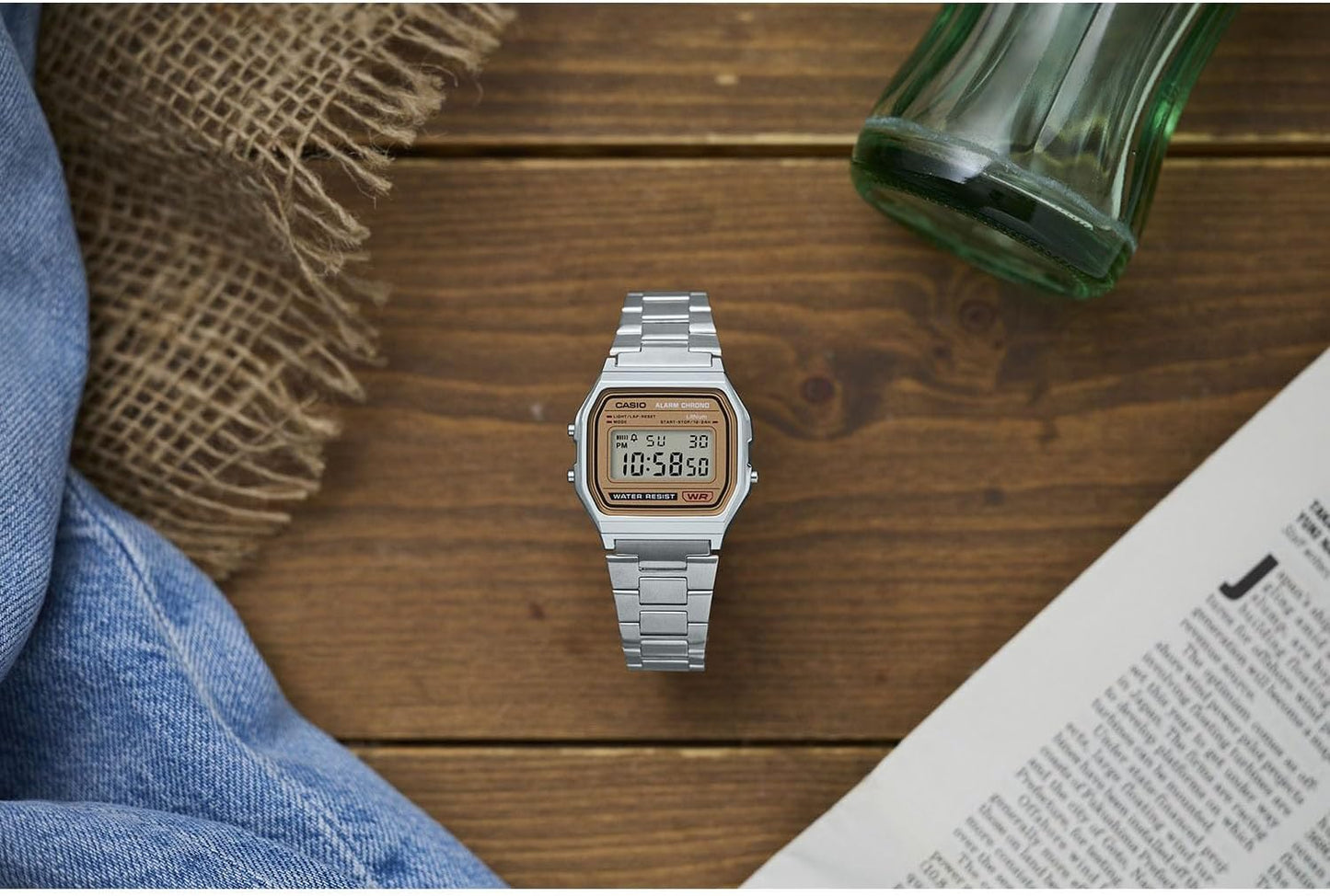 カシオ 腕時計 カシオ コレクション A158WA-1JH メンズ シルバー