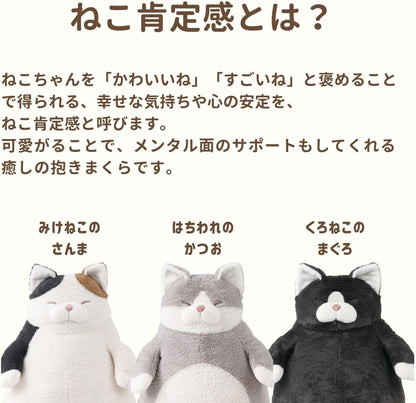 りぶはあと はちわれのかつお 抱き枕 ぬいぐるみ Mサイズ 全長約26cm