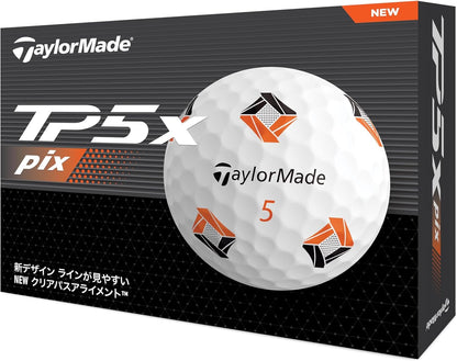 テーラーメイド(TAYLOR MADE) TMJ24 TP5/TP5 pix/TP5x/TP5x pix JPN 12個入り ゴルフボール 2024年モデル