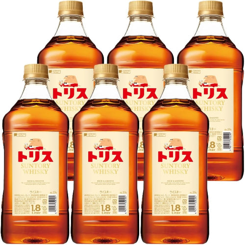 トリス ウイスキー 1800ml×6本 [サントリー ウイスキー 日本 大容量]