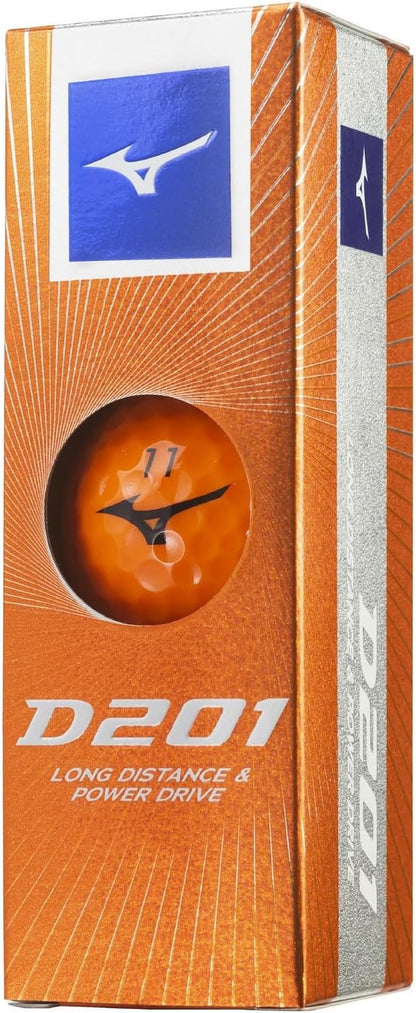 MIZUNO(ミズノ) ゴルフボール D201 飛距離追及型ボール 対応ヘッドスピード35m/s以上 ソフトなフィーリング 2ピース構造