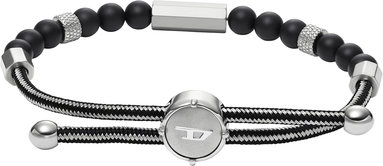 Diesel オールジェンダー ステンレススチールブレスレット, One Size, 金属, 宝石なし