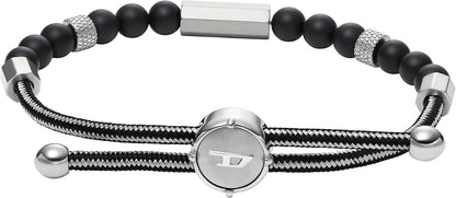 Diesel オールジェンダー ステンレススチールブレスレット, One Size, 金属, 宝石なし