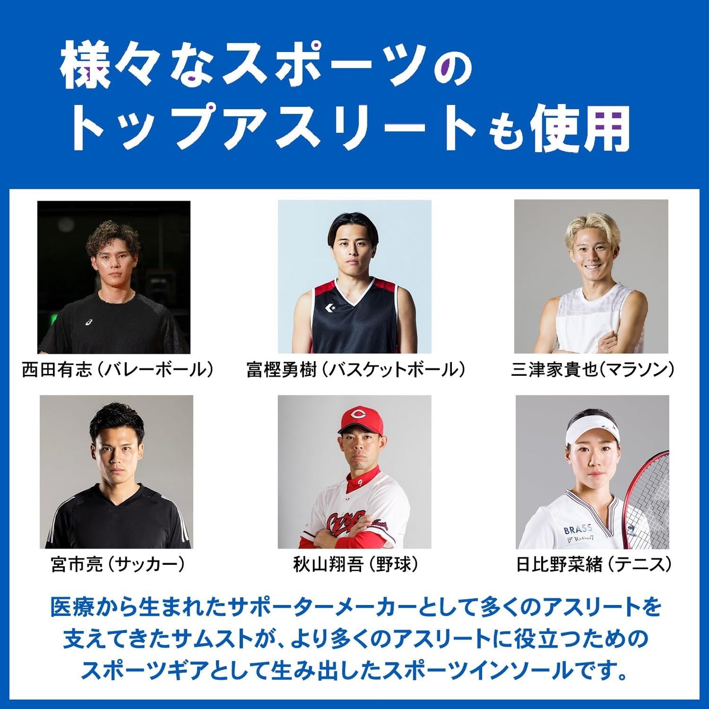 【ザムスト（ZAMST）】フットクラフト インソール（Footcraft）土踏まずアーチサポート 中敷き 1足分（左右セット）