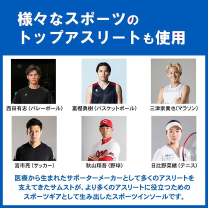 【ザムスト（ZAMST）】フットクラフト インソール（Footcraft）土踏まずアーチサポート 中敷き 1足分（左右セット）