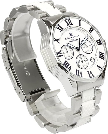 [サルバトーレマーラ] 腕時計 ウォッチ クロノグラフ 10気圧防水 ビジネス フォーマル イタリアブランド 限定モデル メンズ SM15104 (ブラック×ピンクゴールド) [並行輸入品]