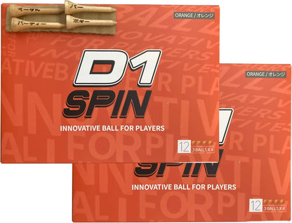 【 ２ダース 】 本間ゴルフ HONMA ゴルフ ボール D1 SPIN スピン おまけ付き
